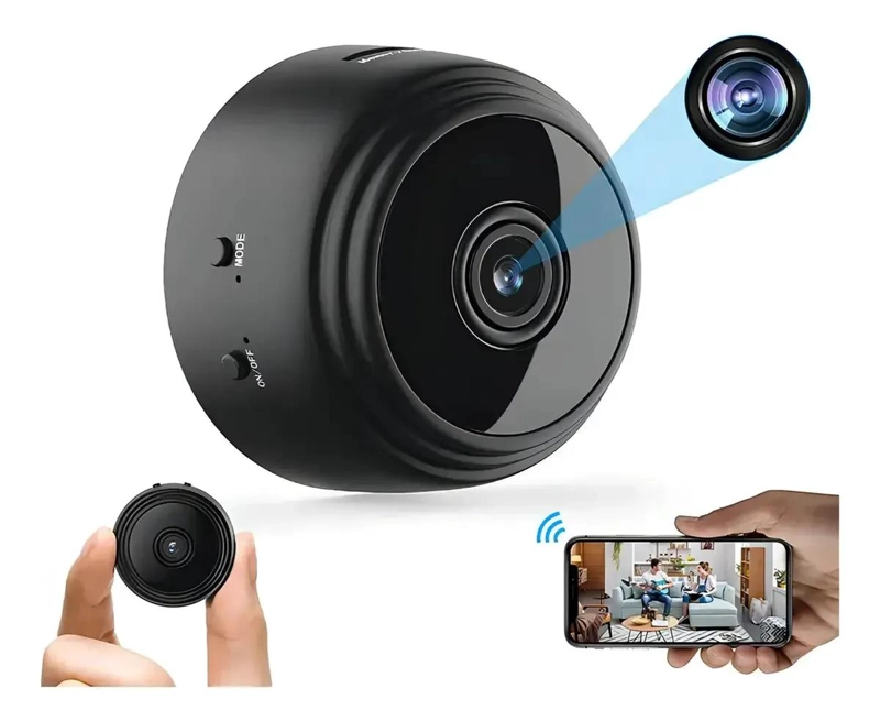 MINI CAMARA DE SEGURIDAD CON SENSOR WIFI Y VISION NOCTURNA - 3