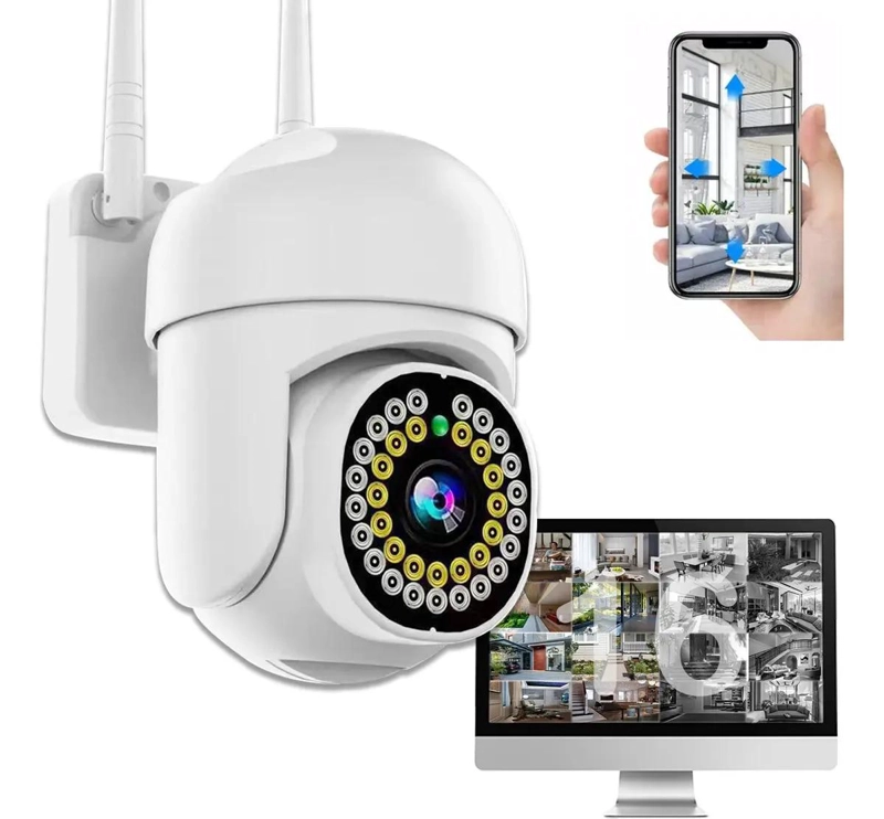CAMARA DE SEGURIDAD WIFI IMPERMEABLE CON AUDIO BIDIRECCIONAL - 1