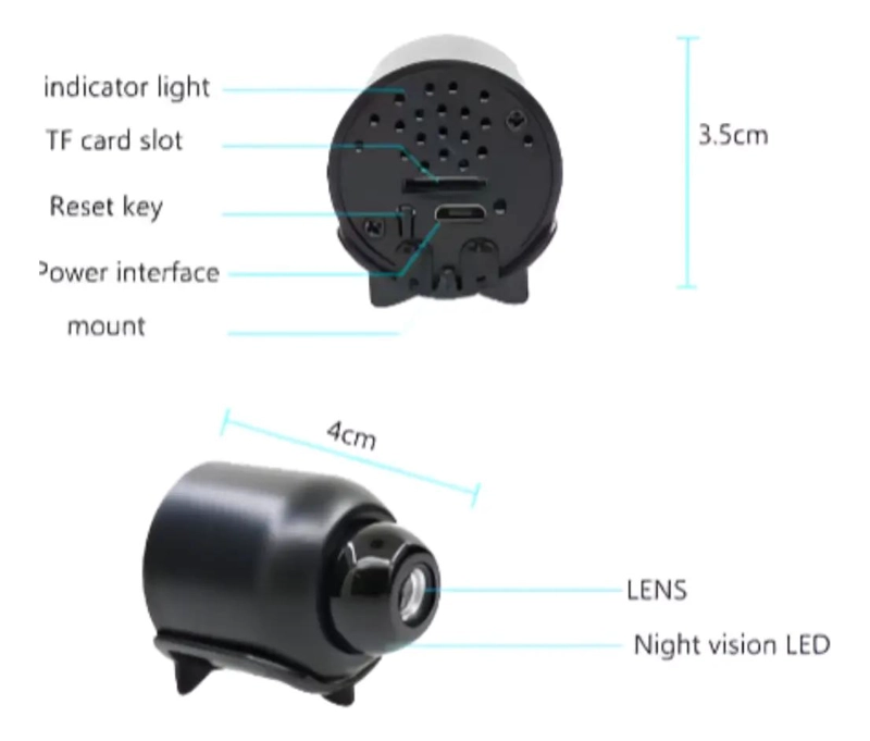 CAMARA PORTATIL CON VISION NOCTURNA Y CONECTIVIDAD WIFI - 5