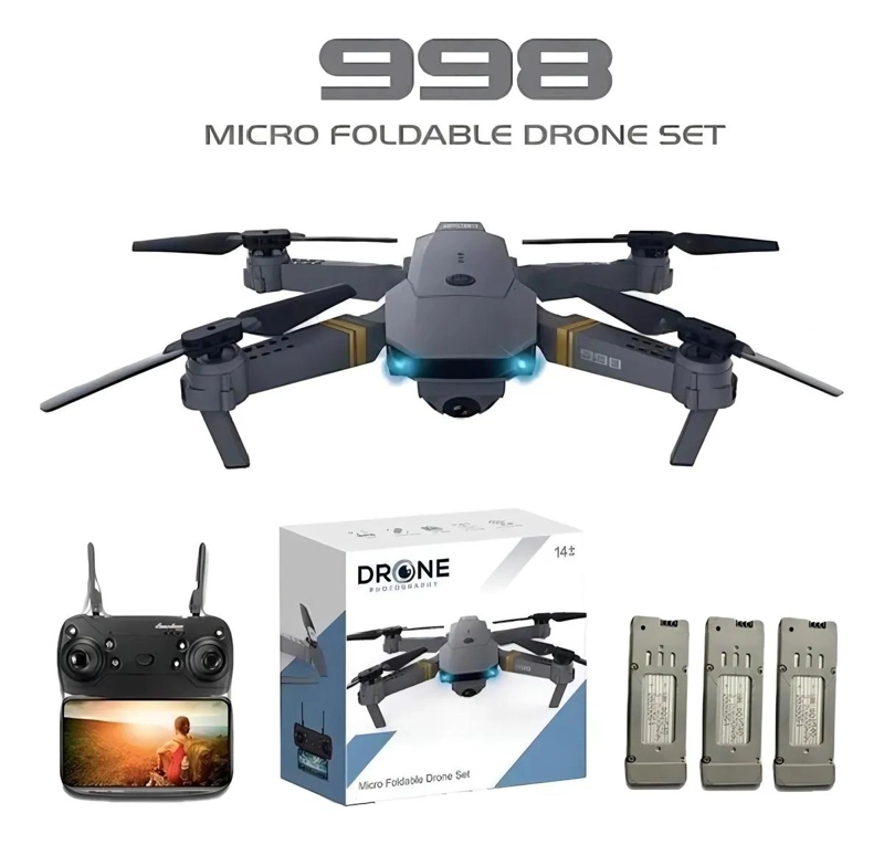 DRONE MINI PRO 4K CON DOBLE CAMARA Y ACCESORIOS INCLUIDOS - 2