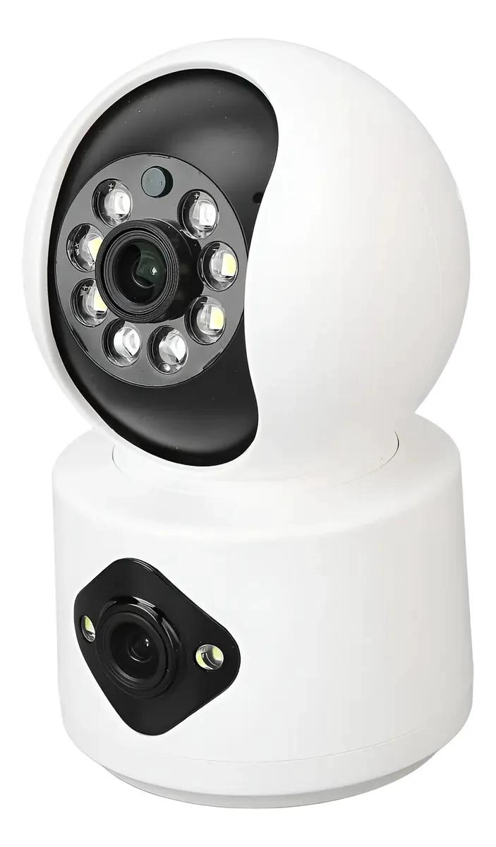 CAMARA DOBLE LENTE WIFI PARA INTERIORES CON VISION NOCTURNA - 1