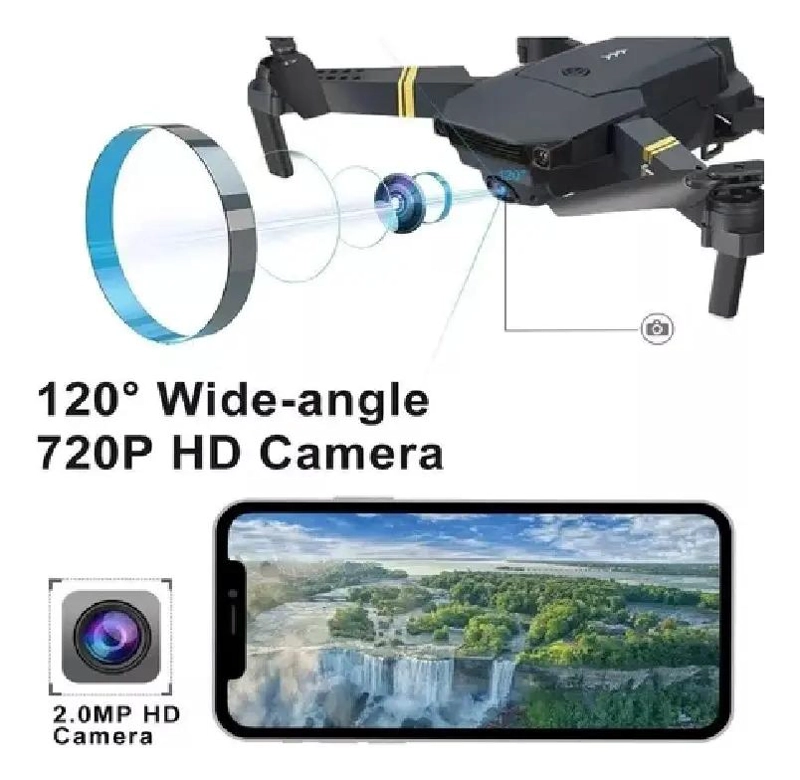 DRON PLEGABLE CON CAMARA HD 1080P Y CONTROL REMOTO - 3