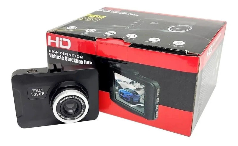 CAMARA DE SEGURIDAD PARA AUTOMOVIL FULL HD 1080P CON PANTALLA LCD - 1