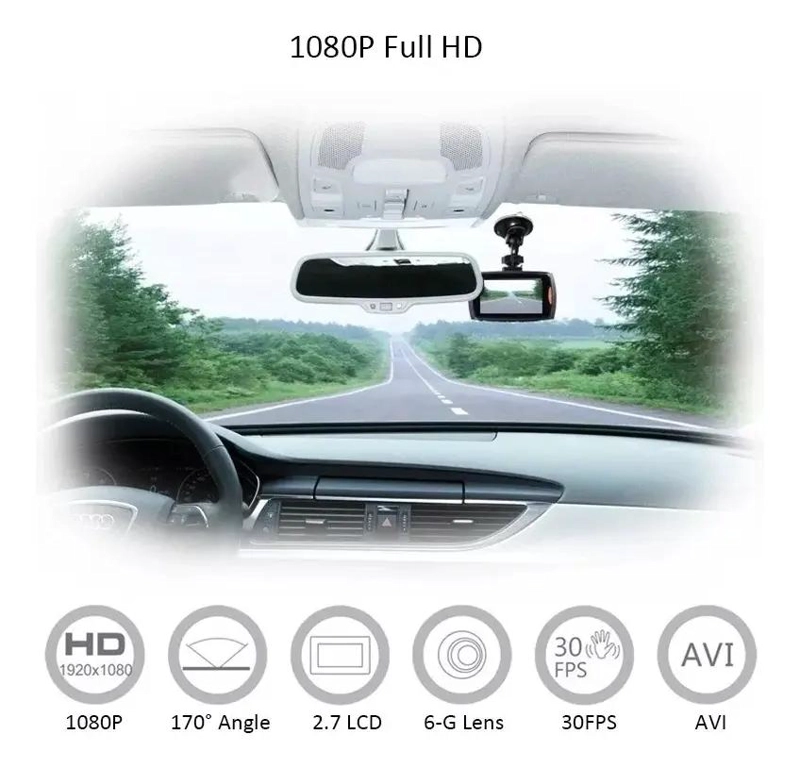 CAMARA DE SEGURIDAD PARA AUTO CON PANTALLA DE 2.7 PULGADAS - 3