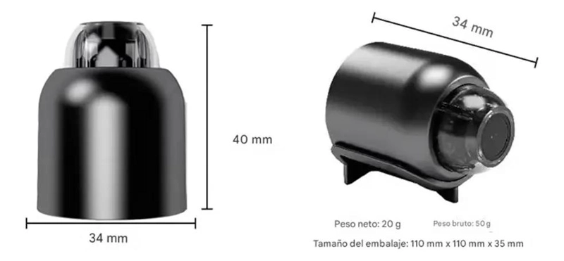 CAMARA ESPIA MINI WIFI HD 1080P CON VISION NOCTURNA - 9