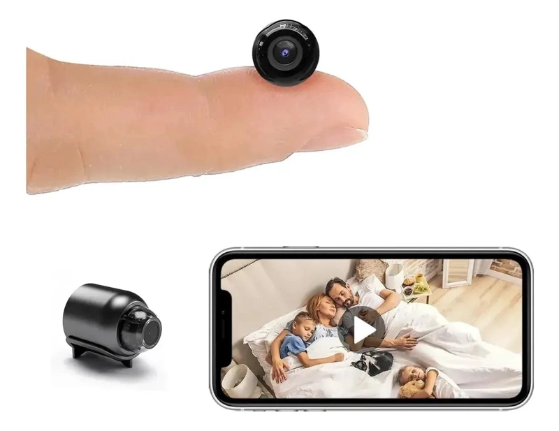 MINI CAMARA INALAMBRICA CON VISION NOCTURNA Y CONECTIVIDAD WIFI - 1