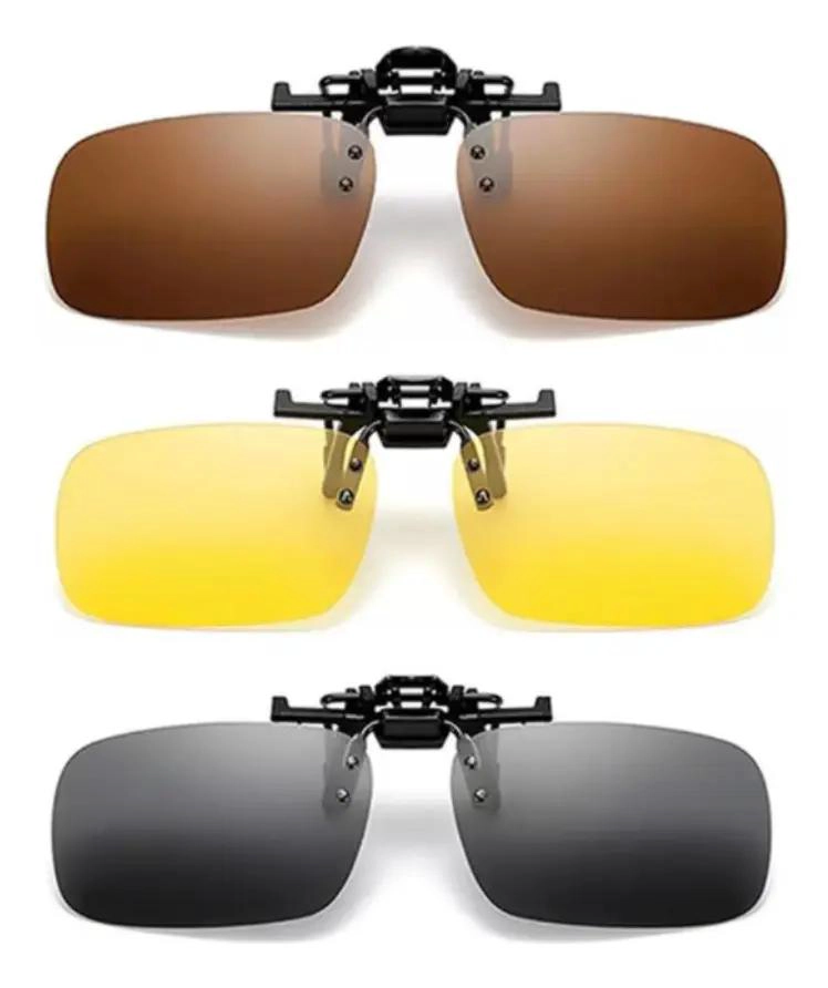 LENTES CLIP VISION NOCTURNA CON FILTRO UV Y 3 COLORES - 1