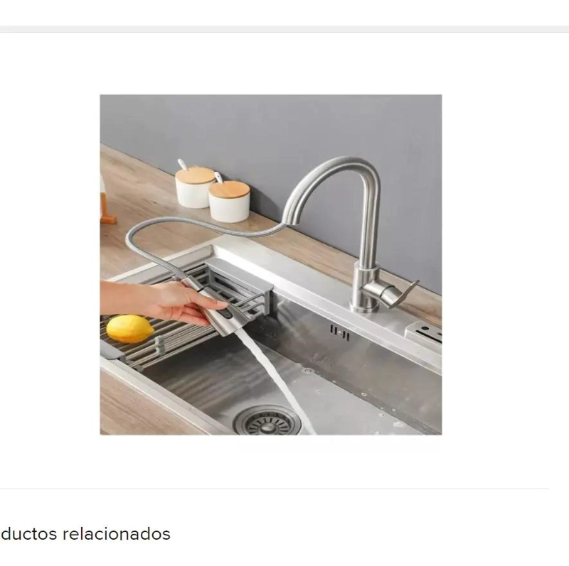GRIFO MONOMANDO FLEXIBLE PARA LAVAPLATOS DE COCINA - 7
