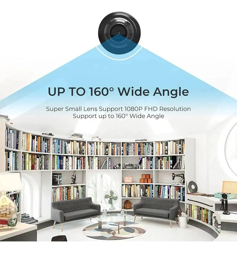 CAMARA ESPIA WIFI 1080P CON VISION NOCTURNA PARA SEGURIDAD - 4