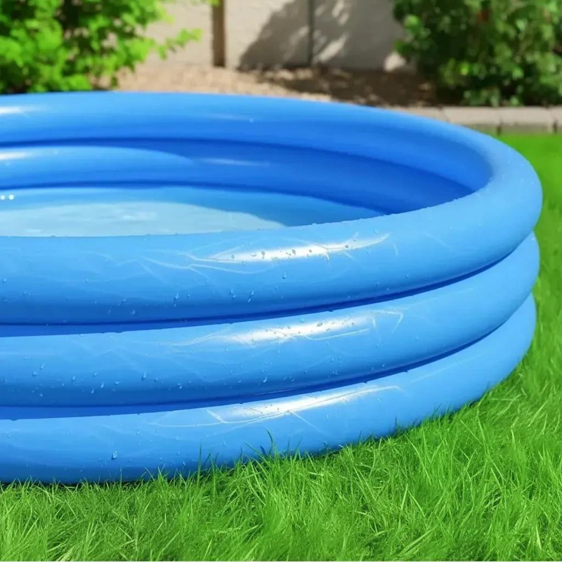 PILETA INFLABLE REDONDA DE 1.22M CON 3 AROS PARA NIÑOS - 8