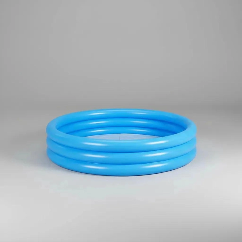 PILETA INFLABLE REDONDA DE 1.22M CON 3 AROS PARA NIÑOS - 9
