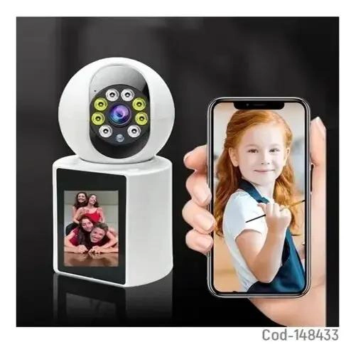 CAMARA IP WIFI CON PANTALLA PARA VIDEO LLAMADAS Y SEGURIDAD - 3