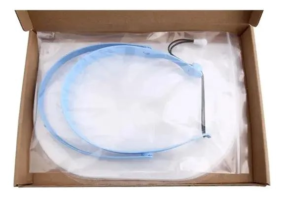 PROTECTOR FACIAL CON 10 MICAS REEMPLAZABLES Y DISEÑO ERGONOMICO - 4