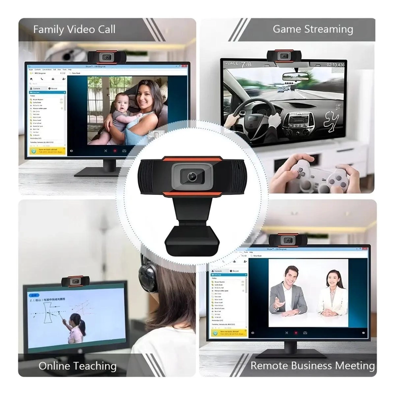 CAMARA WEB FULL HD 1080P CON MICROFONO INTEGRADO - 4