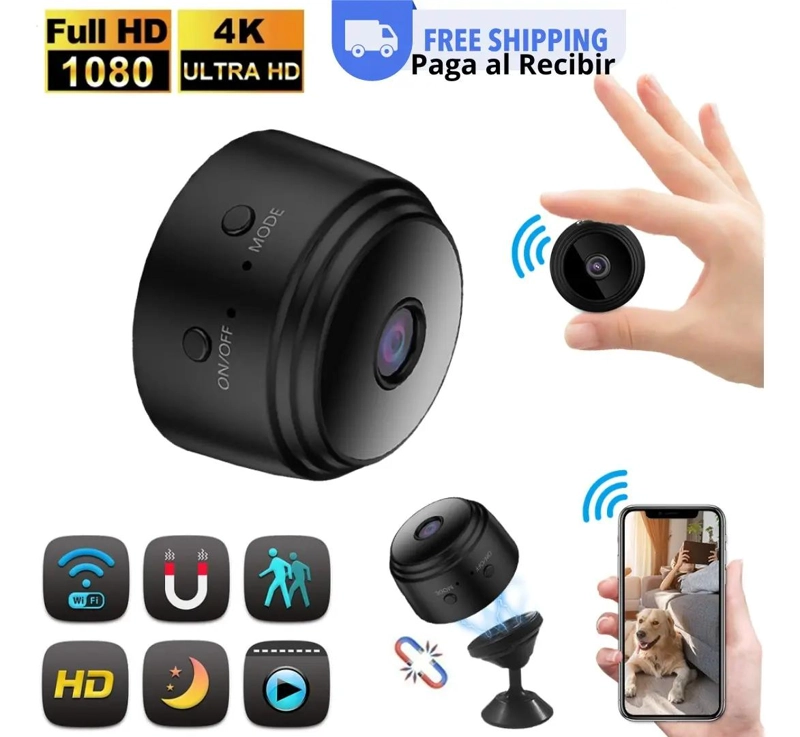 CAMARA ESPIA WIFI COMPACTA CON GRABACION DE VOZ - 5