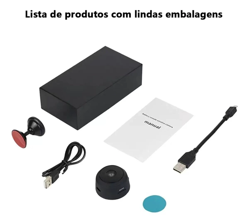 CAMARA ESPIA WIFI COMPACTA CON GRABACION DE VOZ - 8