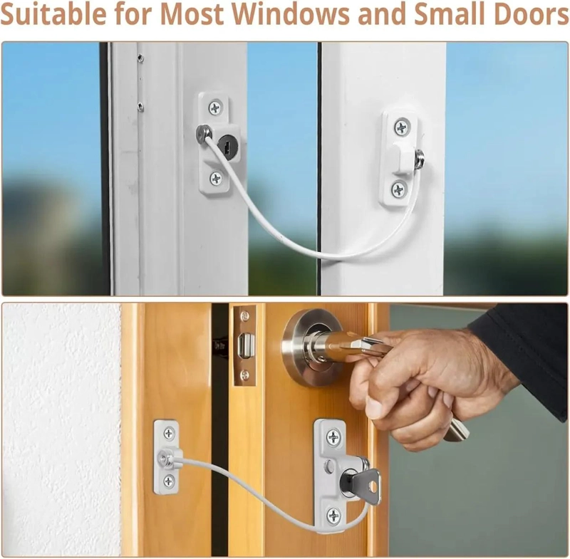 CERRADURAS DE SEGURIDAD PARA VENTANAS Y PUERTAS PARA NIÑOS - 5