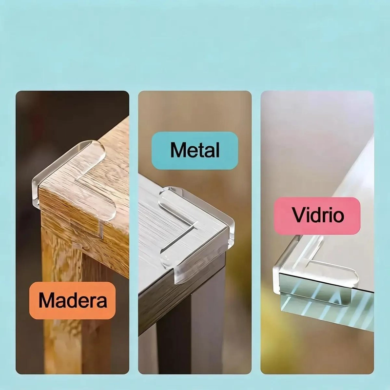 PROTECTOR DE ESQUINAS Y BORDES TRANSPARENTES PARA MUEBLES 600CM - 4
