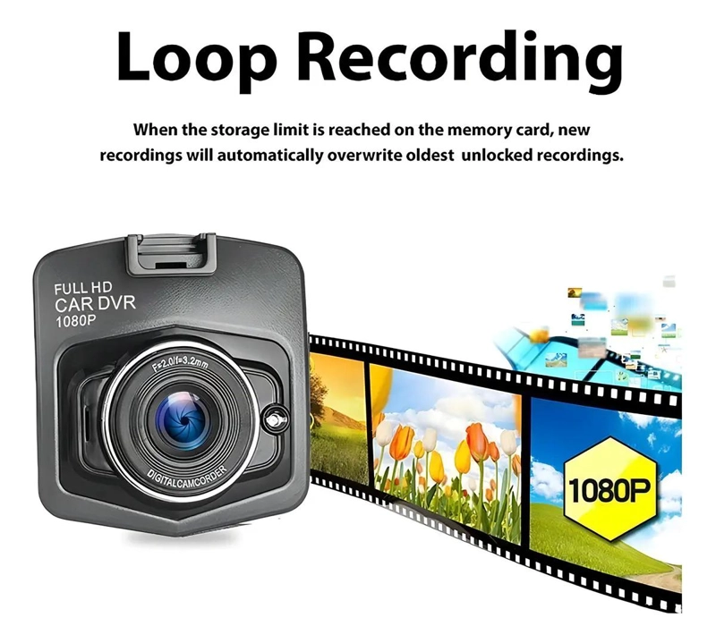 CAMARA DVR HD 1080P PARA AUTOS CON VISION NOCTURNA - 6
