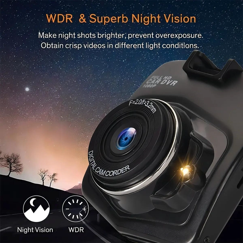 CAMARA DVR HD 1080P PARA AUTOS CON VISION NOCTURNA - 9