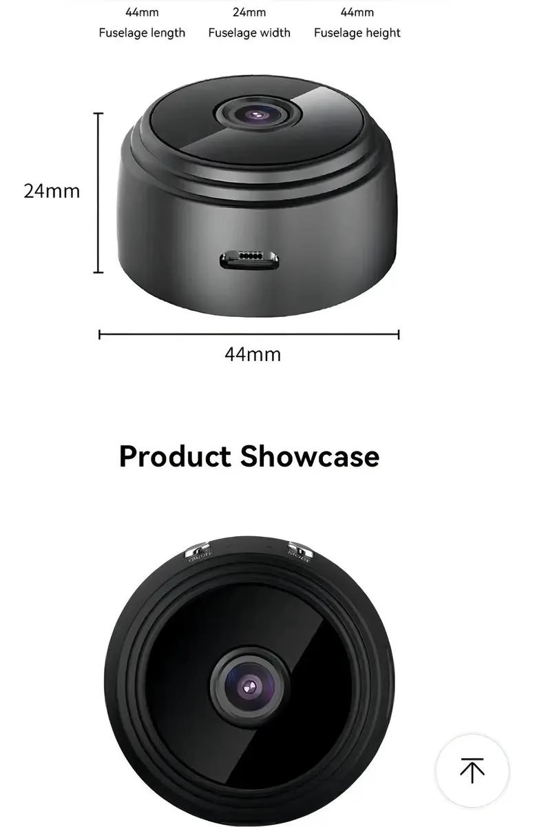 CAMARA DE SEGURIDAD MINI 1080P CON VISION NOCTURNA Y AUDIO - 10