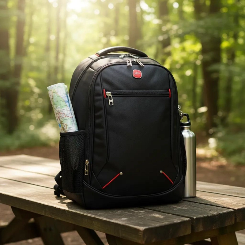 MOCHILA IMPERMEABLE 30 LITROS PARA TREKKING Y USO ESCOLAR - 4