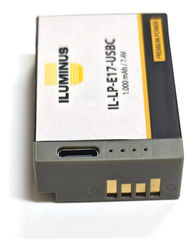 BATERIA RECARGABLE DE LITIO CON CARGA USB-C PARA CAMARAS - 3