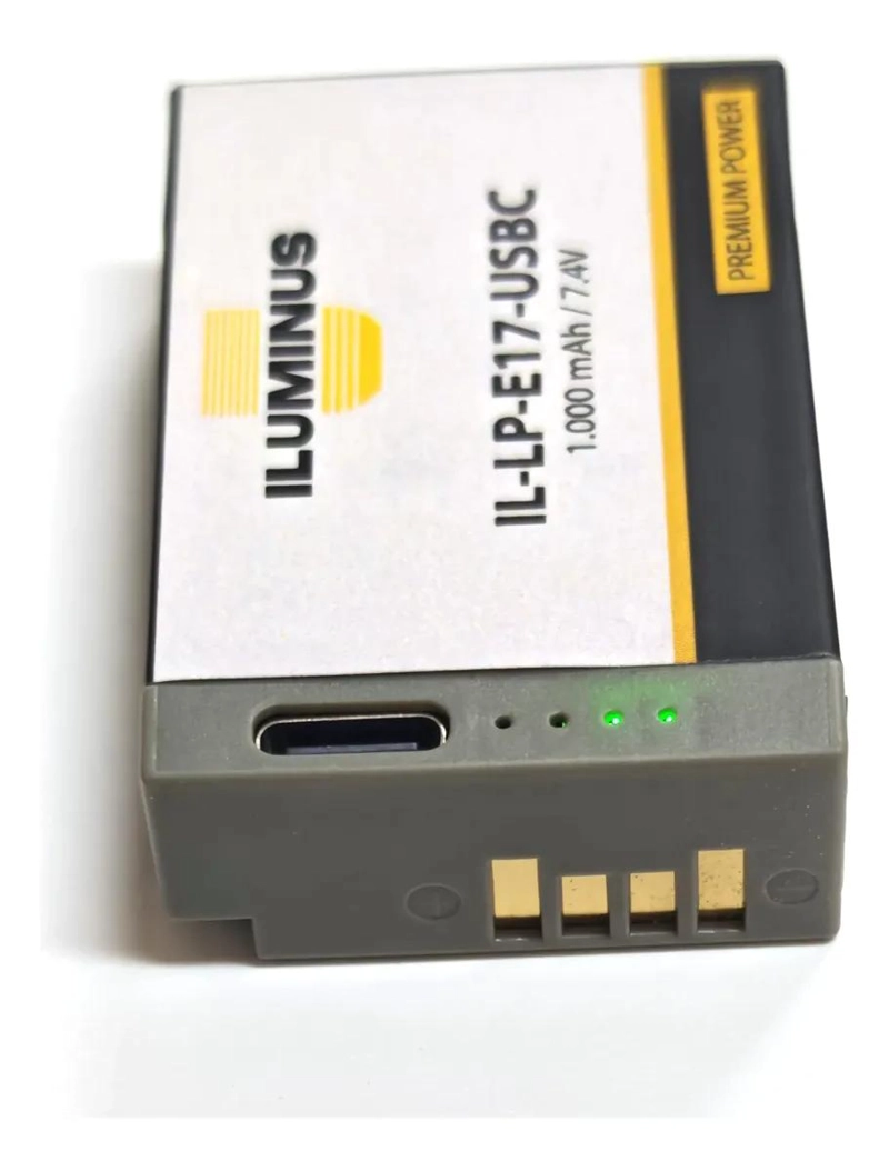 BATERIA RECARGABLE DE LITIO CON CARGA USB-C PARA CAMARAS - 4