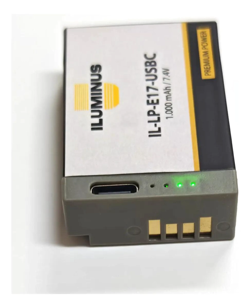 BATERIA RECARGABLE DE LITIO CON CARGA USB-C PARA CAMARAS - 5