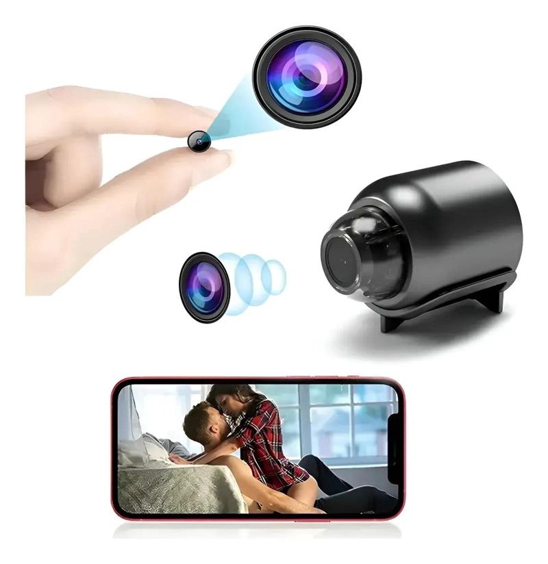 MINI CAMARA WIFI 1080P HD CON VISION NOCTURNA PARA SEGURIDAD - 1