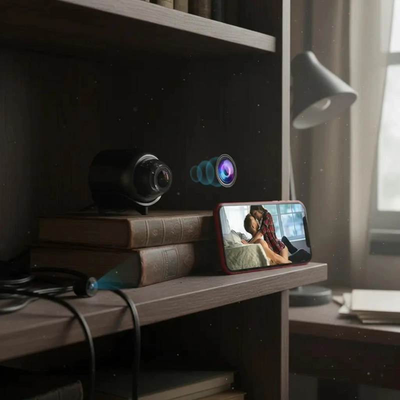 MINI CAMARA WIFI 1080P HD CON VISION NOCTURNA PARA SEGURIDAD - 9