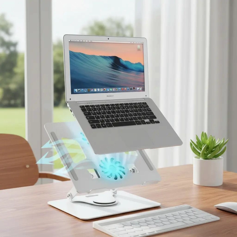 SOPORTE ERGONOMICO PARA LAPTOP CON VENTILADORES USB - 2