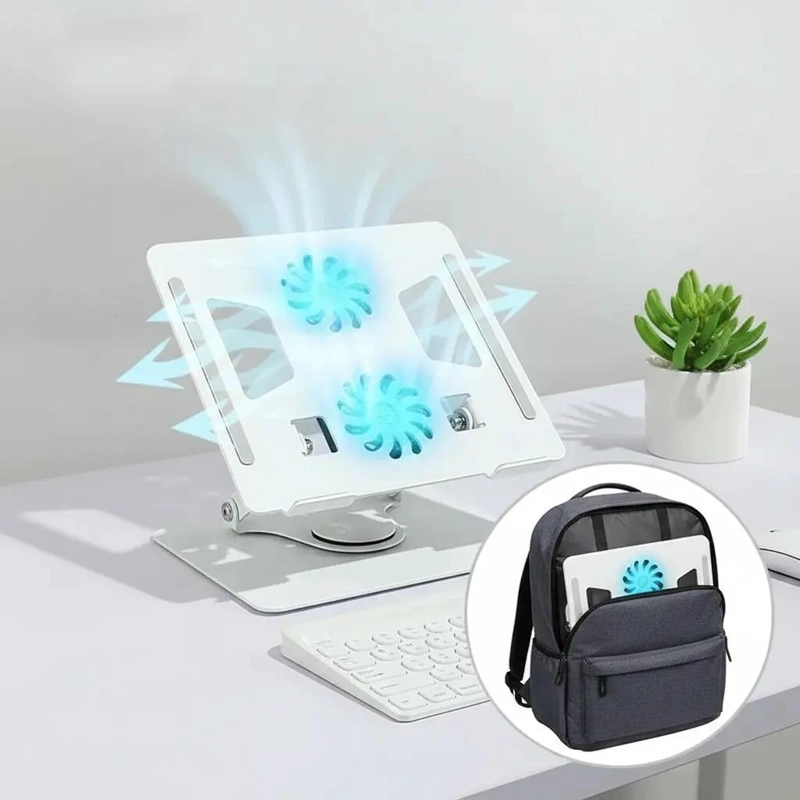 SOPORTE ERGONOMICO PARA LAPTOP CON VENTILADORES USB - 8