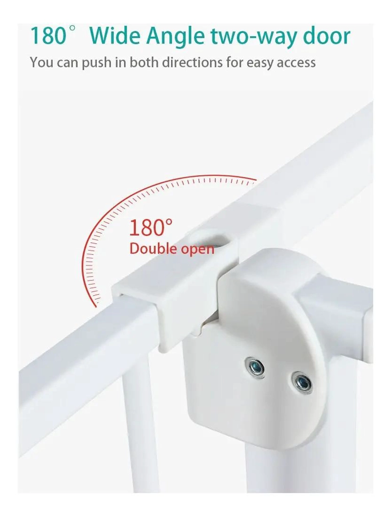 PUERTA AJUSTABLE DE SEGURIDAD PARA BEBE S Y MASCOTAS - 4