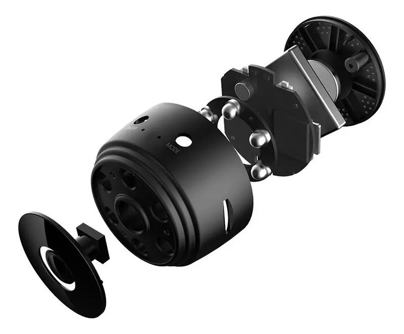 CAMARA DE SEGURIDAD MINI 1080P CON VISION NOCTURNA COLOR NEGRO - 5