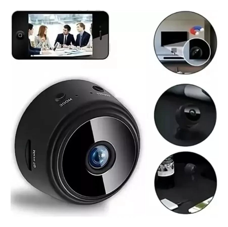 CAMARA DE SEGURIDAD MINI 1080P CON VISION NOCTURNA COLOR NEGRO - 7