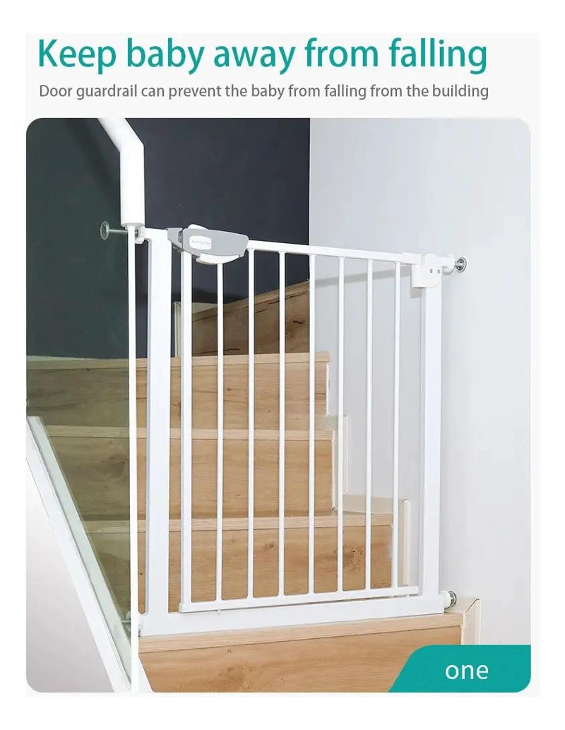 PUERTA AJUSTABLE DE SEGURIDAD PARA BEBE S Y MASCOTAS - 3