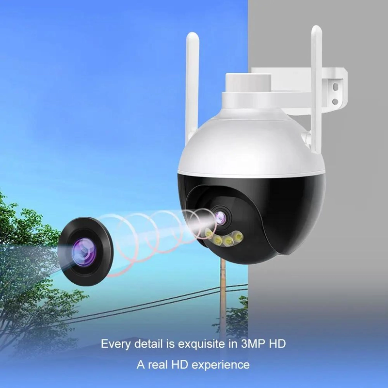 CAMARA DE SEGURIDAD PANORAMICA 360 GRADOS PARA EXTERIORES - 2