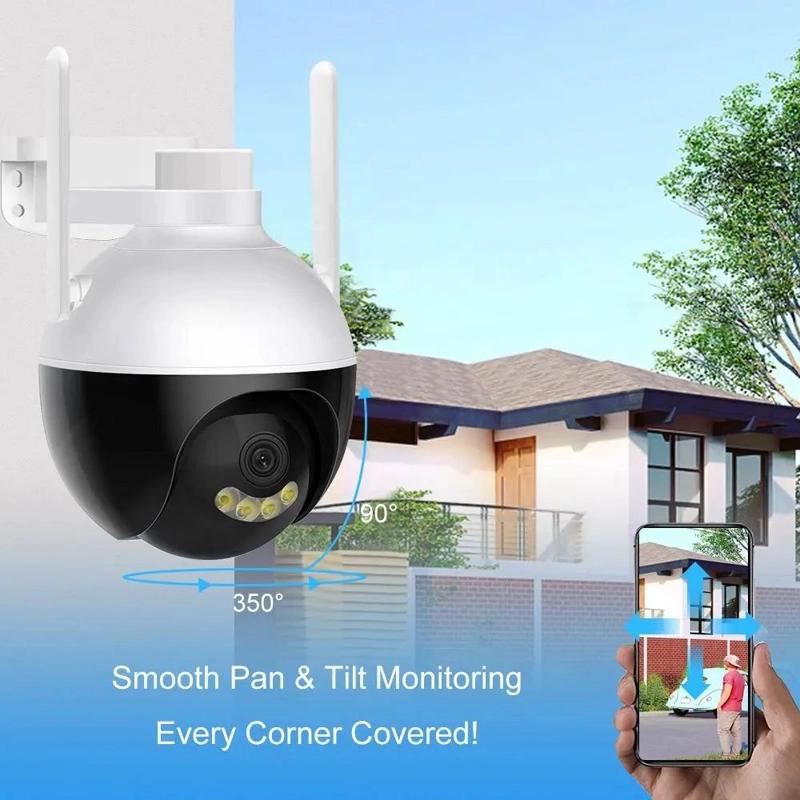 CAMARA DE SEGURIDAD PANORAMICA 360 GRADOS PARA EXTERIORES - 4