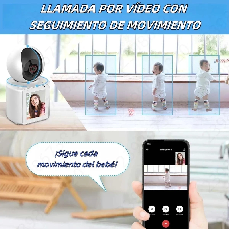 CAMARA DE VIDEOLLAMADAS INTERIOR CON PANTALLA HD Y VISION NOCTURNA - 5