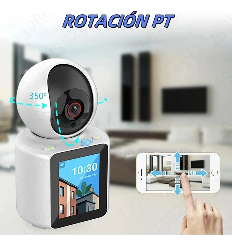 CAMARA DE VIDEOLLAMADAS INTERIOR CON PANTALLA HD Y VISION NOCTURNA - 7