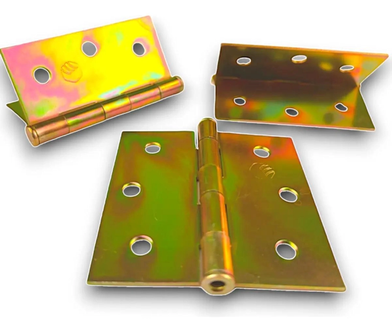 BISAGRA DE ACERO ZINCADO PARA PUERTAS Y MUEBLES 3X3 - 1
