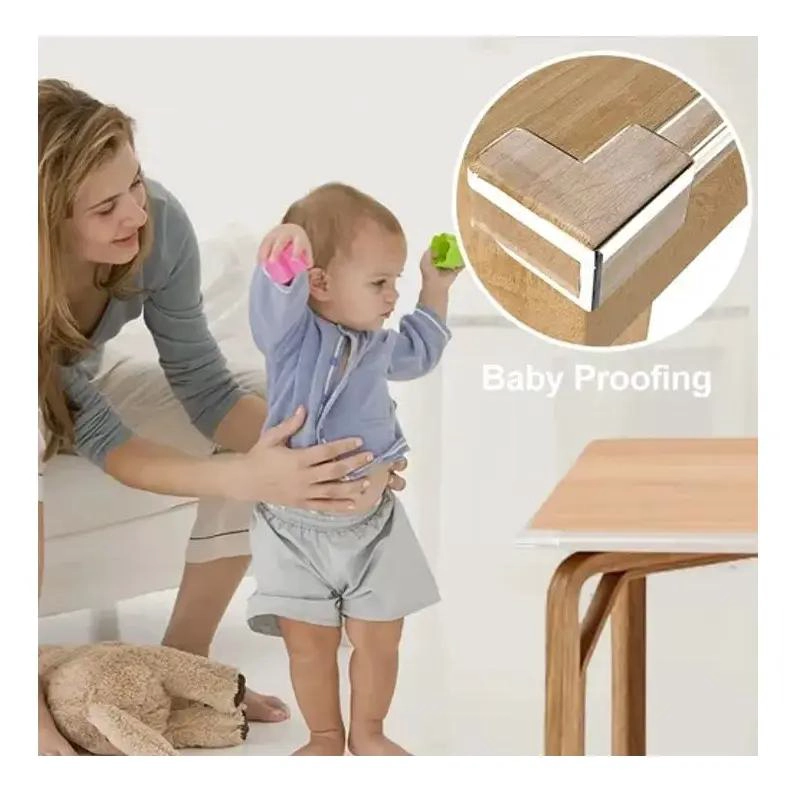 PROTECTOR DE SILICONA TRANSPARENTE PARA ESQUINAS DE MUEBLES 6M - 6