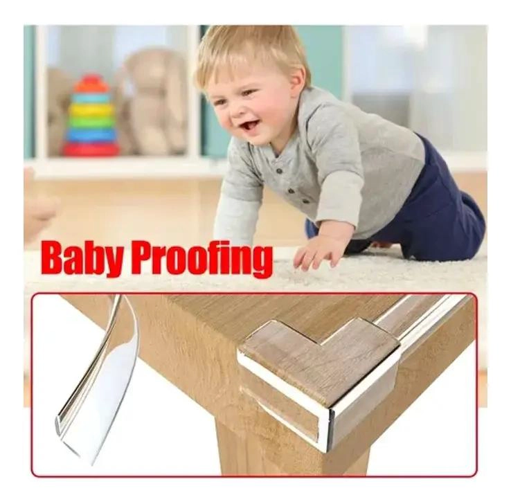 PROTECTOR DE SILICONA TRANSPARENTE PARA ESQUINAS DE MUEBLES 6M - 7