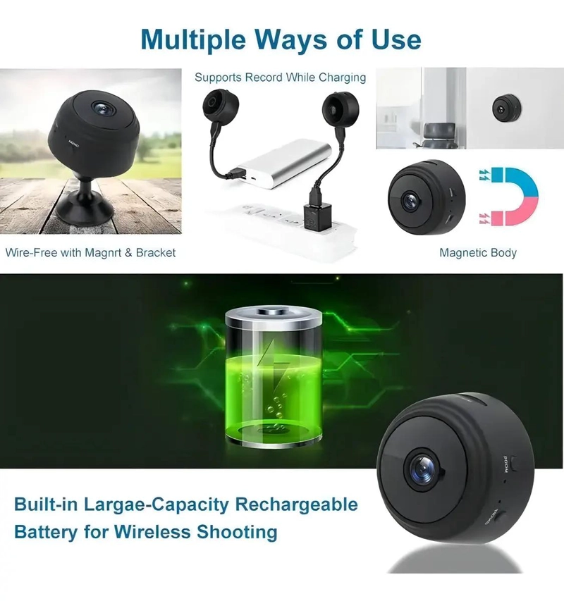CAMARA ESPIA DE SEGURIDAD COMPACTA CON CONECTIVIDAD WI-FI - 9