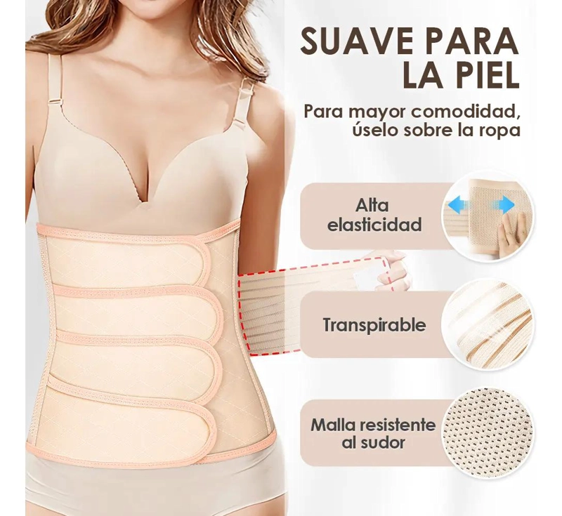 FAJA AJUSTABLE PARA RECUPERACION POSTPARTO CON SOPORTE - 7