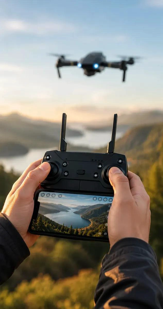 DRONE PLEGABLE CON CAMARA DUAL Y CONEXION WIFI PARA CAPTURAS AE REAS - 9