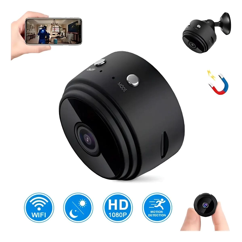 CAMARA DE SEGURIDAD ESPIA INALAMBRICA WIFI COMPACTA - 4