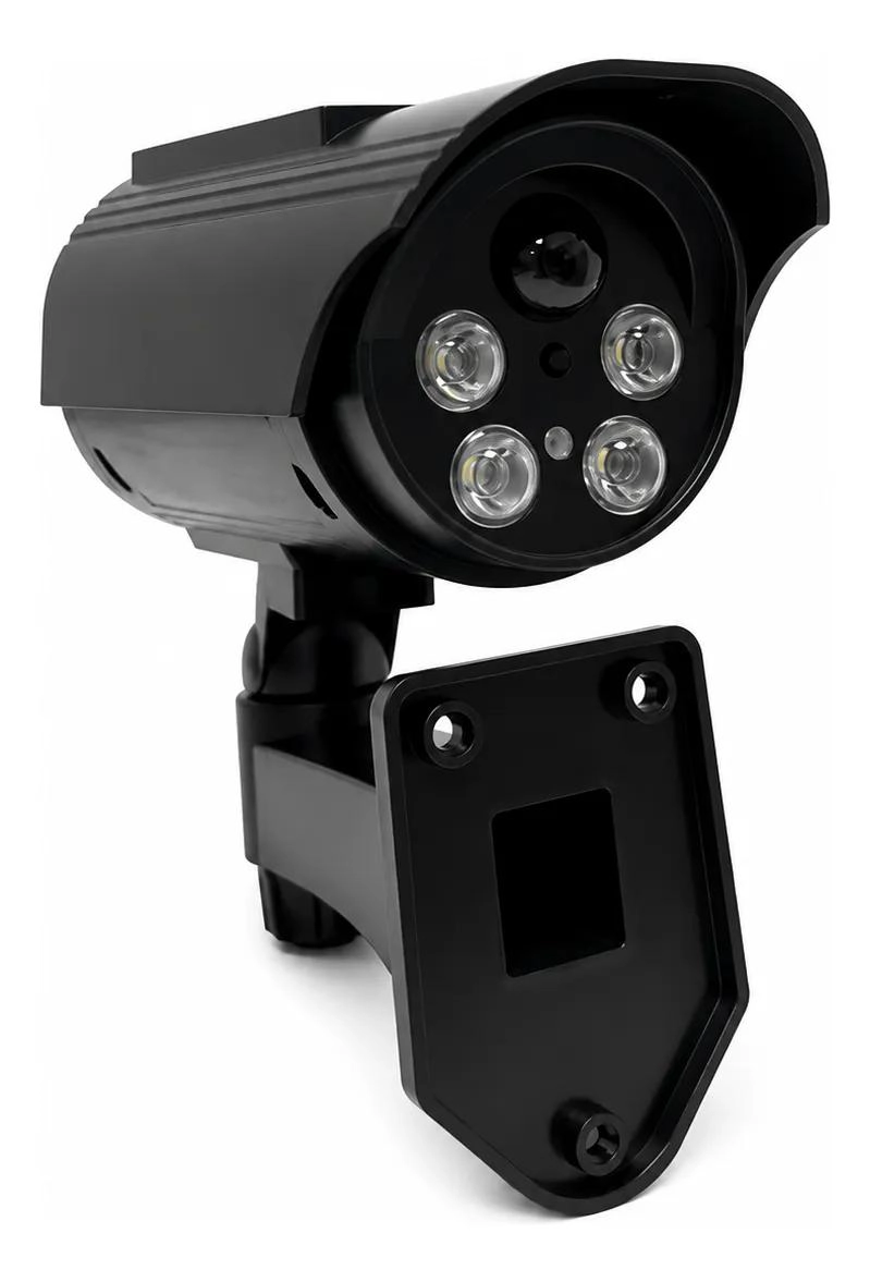 CAMARA DE SEGURIDAD FALSA SOLAR CON LED INTERMITENTE - 2
