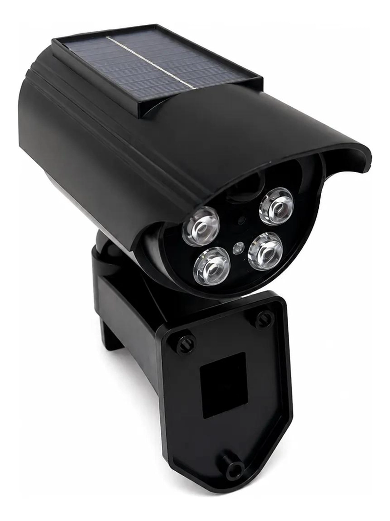CAMARA DE SEGURIDAD FALSA SOLAR CON LED INTERMITENTE - 3